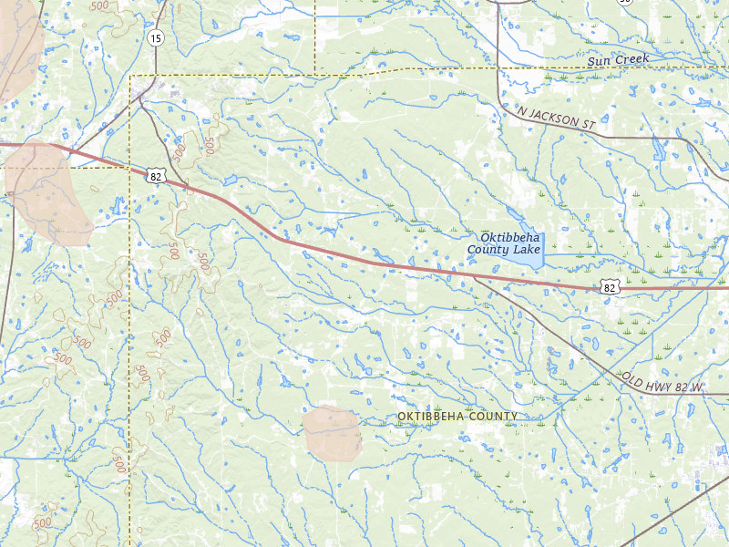 Radar-estimated hail-size map of the storm over Starkville, MS on Aug 22, 2026