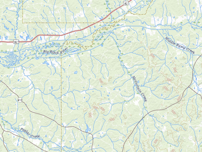 NEXRAD radar-signature map of the hail storm over Stewart, MS on Apr 24, 2026