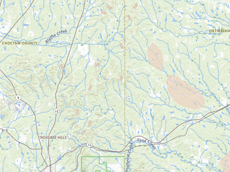 Radar-estimated hail-size map of the storm over Sturgis, MS on Aug 26, 2026