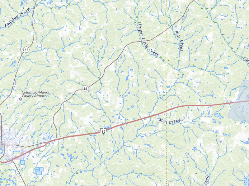 NEXRAD radar-signature map of the hail storm over Sumrall, MS on Jul 1, 2026