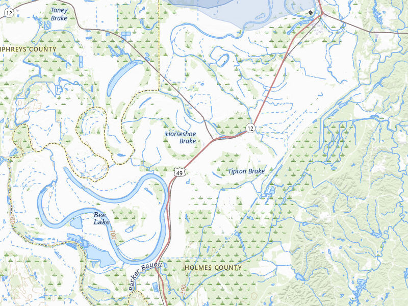 NEXRAD radar-signature map of the hail storm over Tchula, MS on Aug 8, 2026