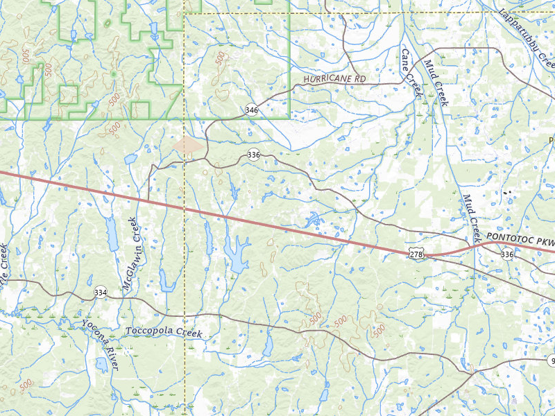 Radar-estimated hail-size map of the storm over Thaxton, MS on Jul 1, 2026