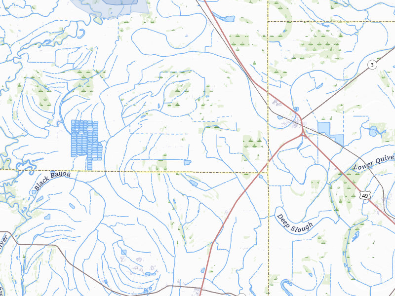 NEXRAD radar-signature map of the hail storm over Tutwiler, MS on Jul 1, 2026