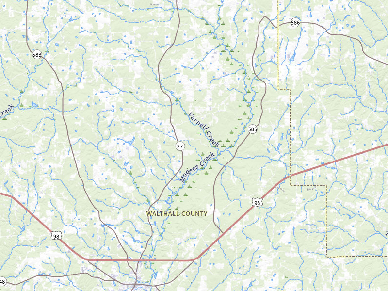 NEXRAD radar-signature map of the hail storm over Tylertown, MS on Jul 5, 2026