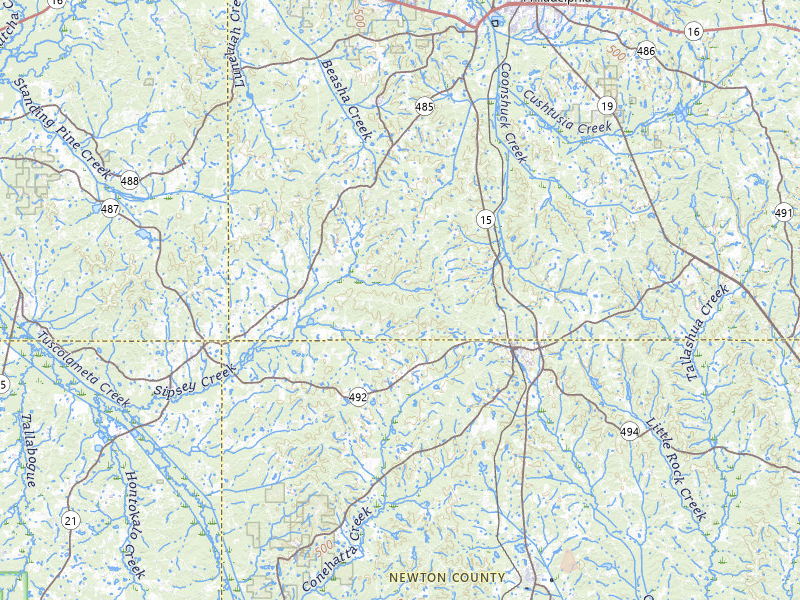 Radar-estimated hail-size map of the storm over Union, MS on Apr 1, 2026