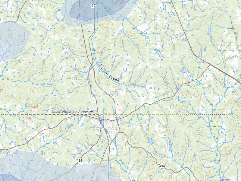 NEXRAD radar-signature map of the hail storm over Union, MS on Apr 24, 2026