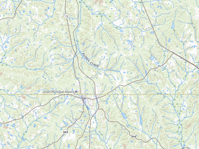 Radar-estimated hail-size map of the storm over Union, MS on Apr 28, 2026