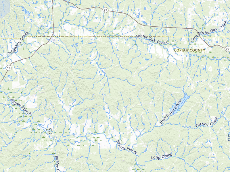 NEXRAD radar-signature map of the hail over Utica, MS