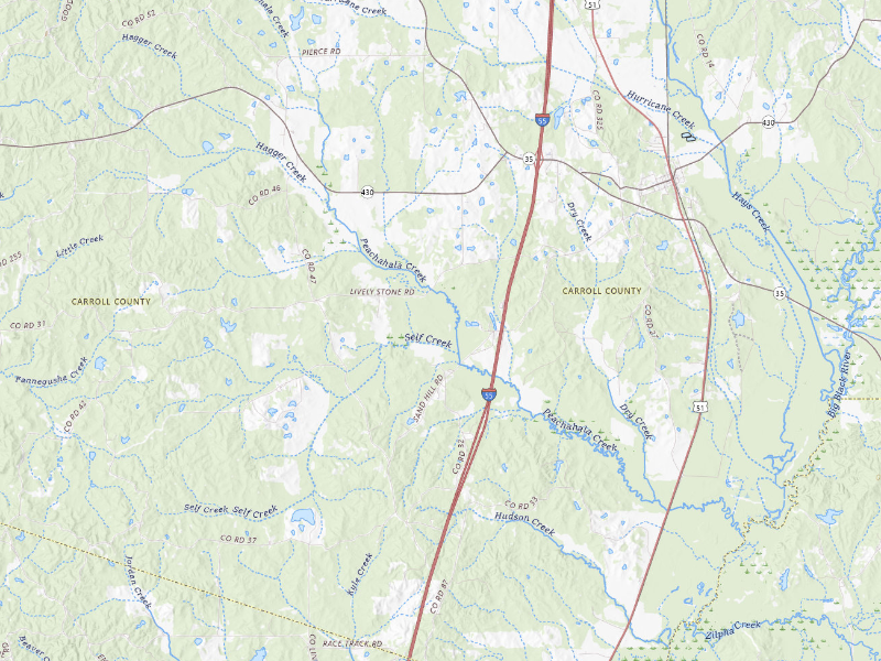 NEXRAD radar-signature map of the hail storm over Vaiden, MS on Aug 26, 2026