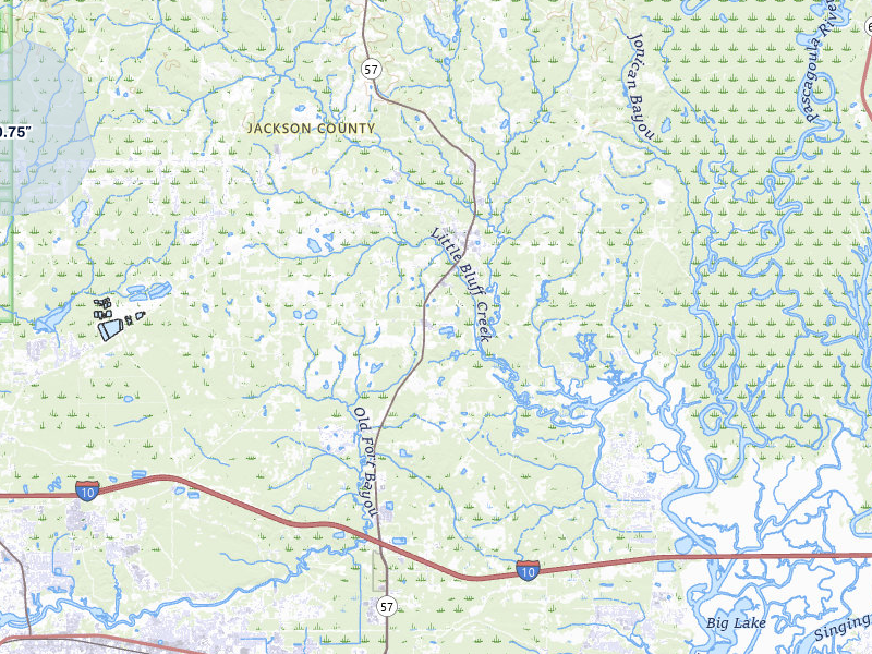 NEXRAD radar-signature map of the hail storm over Vancleave, MS on Apr 4, 2026