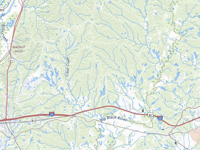 Radar-estimated hail-size map of the storm over Vicksburg, MS on Jul 6, 2026