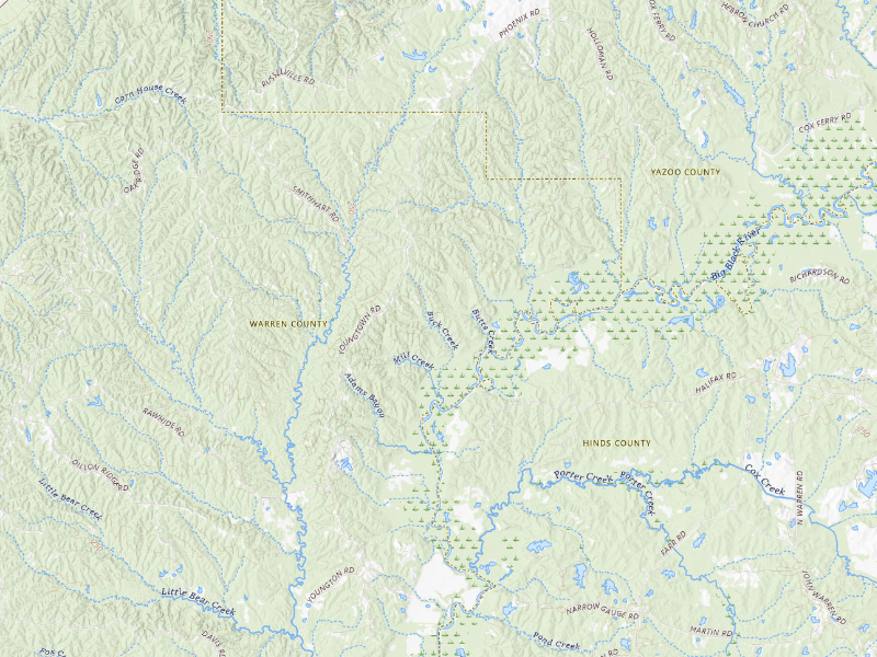 NEXRAD radar-signature map of the hail storm over Vicksburg, MS on Aug 24, 2026