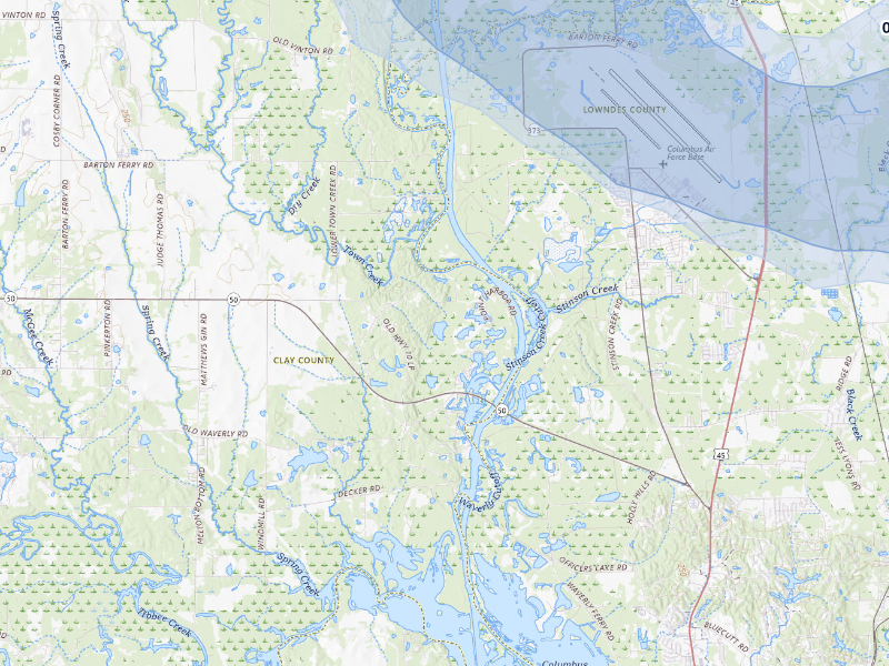 NEXRAD radar-signature map of the hail storm over West Point, MS on Sep 12, 2026