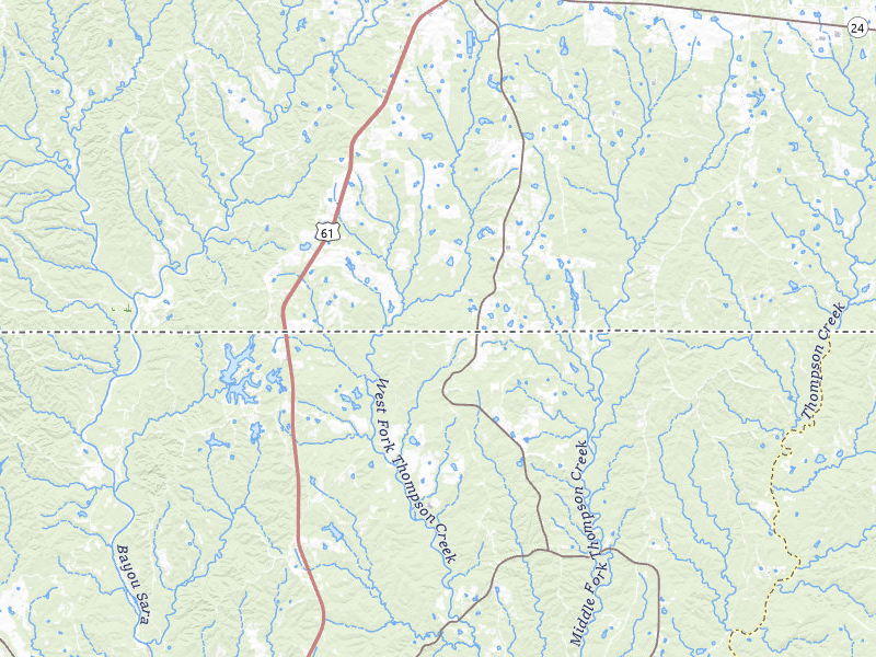 Radar-estimated hail-size map of the storm over Woodville, MS on May 8, 2026