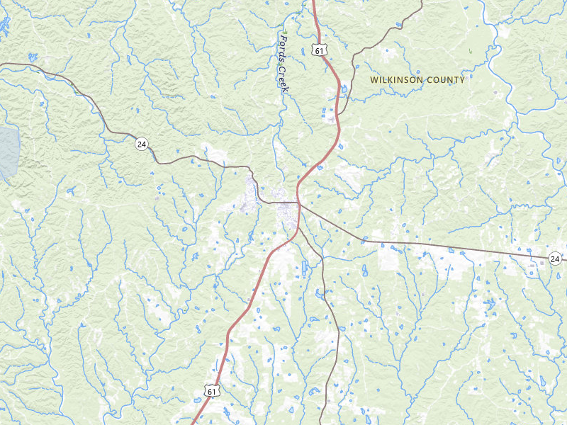 NEXRAD radar-signature map of the hail storm over Woodville, MS on May 8, 2026