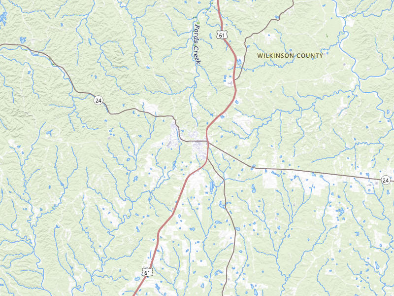 NEXRAD radar-signature map of the hail storm over Woodville, MS on Jul 1, 2026