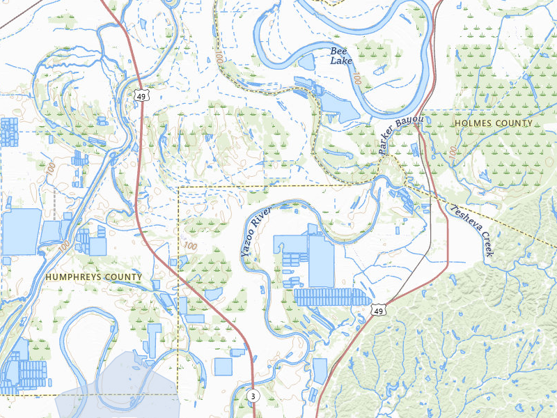NEXRAD radar-signature map of the hail storm over Yazoo City, MS on Jul 12, 2026
