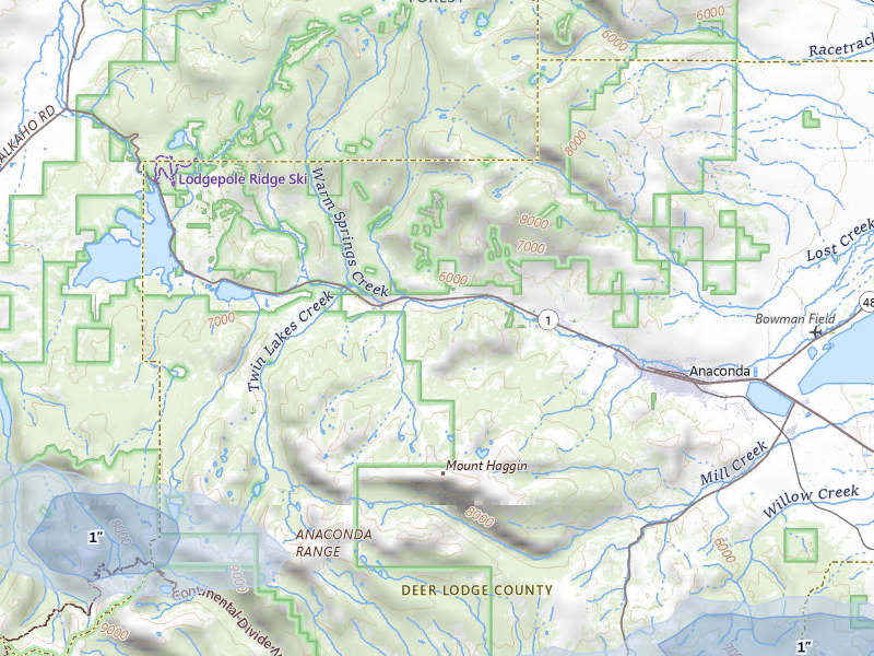 NEXRAD radar-signature map of the hail storm over Anaconda, MT on Jul 23, 2026