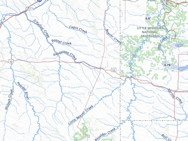 NEXRAD radar-signature map of the hail storm over Baker, MT on Jun 29, 2026