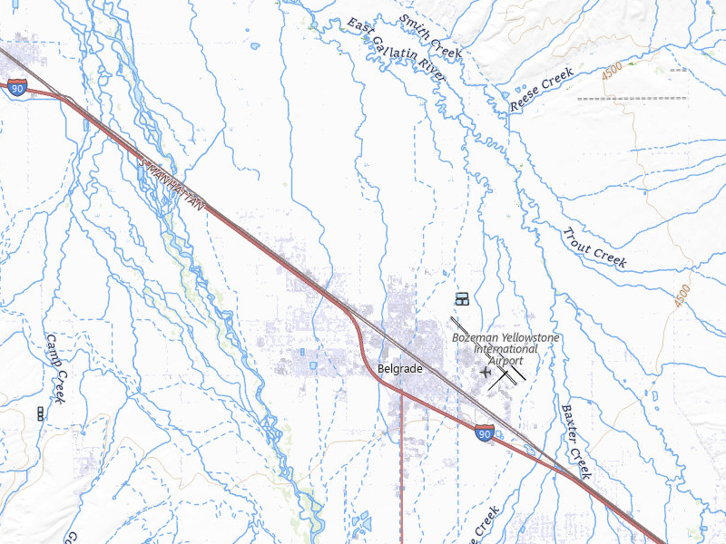 NEXRAD radar-signature map of the hail storm over Belgrade, MT on Jul 23, 2026