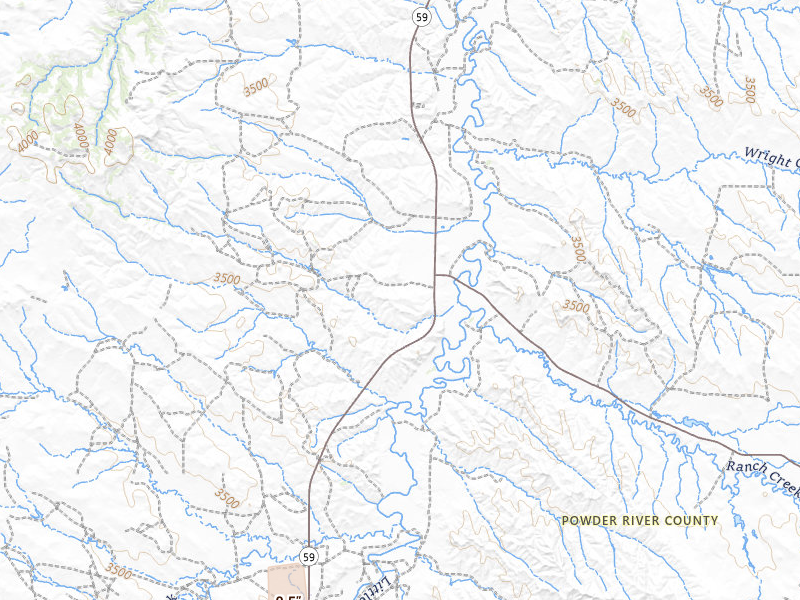 Radar-estimated hail-size map of the storm over Biddle, MT on Jul 1, 2026