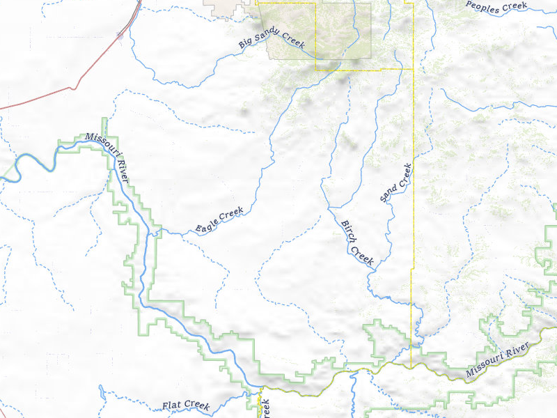 NEXRAD radar-signature map of the hail storm over Big Sandy, MT on Jun 25, 2026