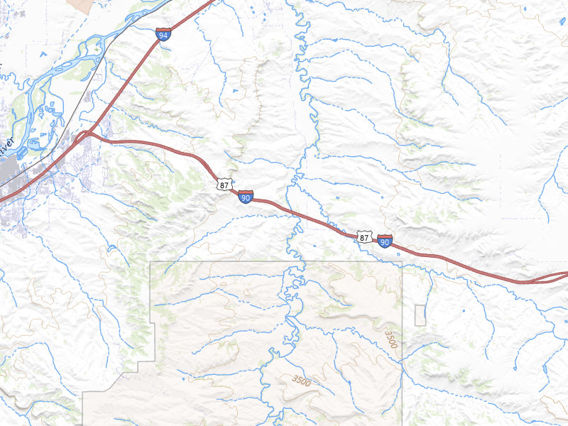 Radar-estimated hail-size map of the storm over Billings, MT on Apr 11, 2026