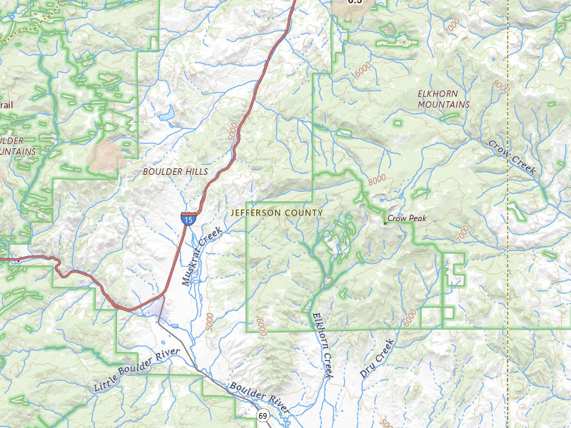 Radar-estimated hail-size map of the storm over Boulder, MT on Jul 8, 2026