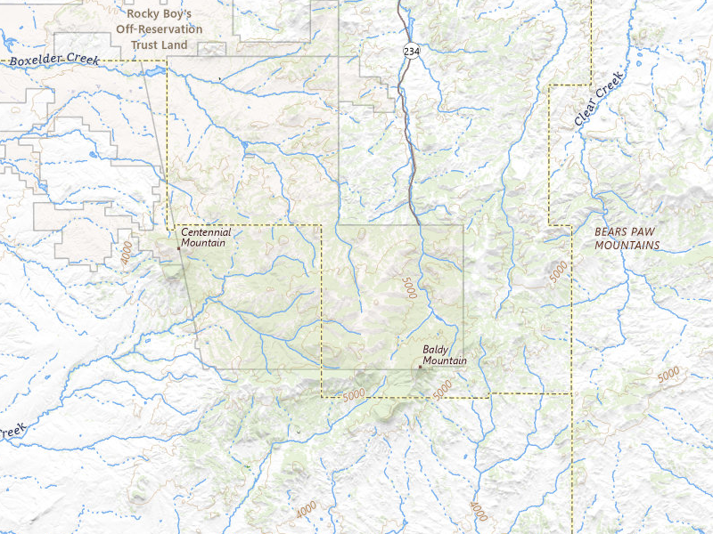 Radar-estimated hail-size map of the storm over Box Elder, MT on May 28, 2026