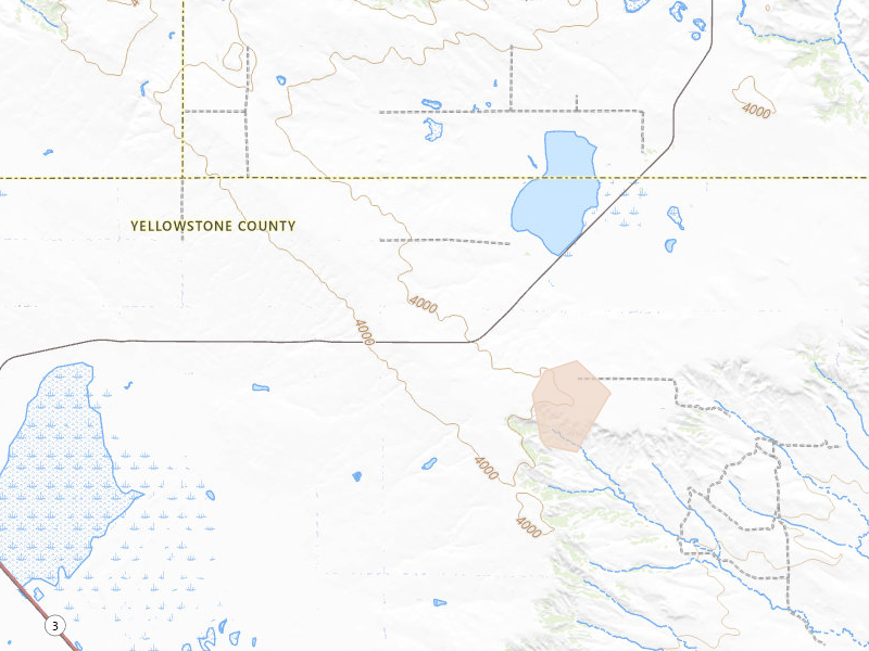Radar-estimated hail-size map of the storm over Broadview, MT