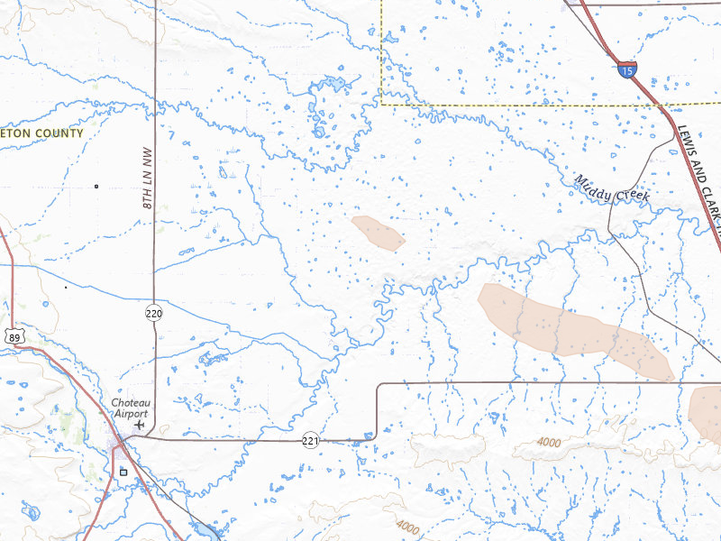 Radar-estimated hail-size map of the storm over Choteau, MT on Aug 17, 2026