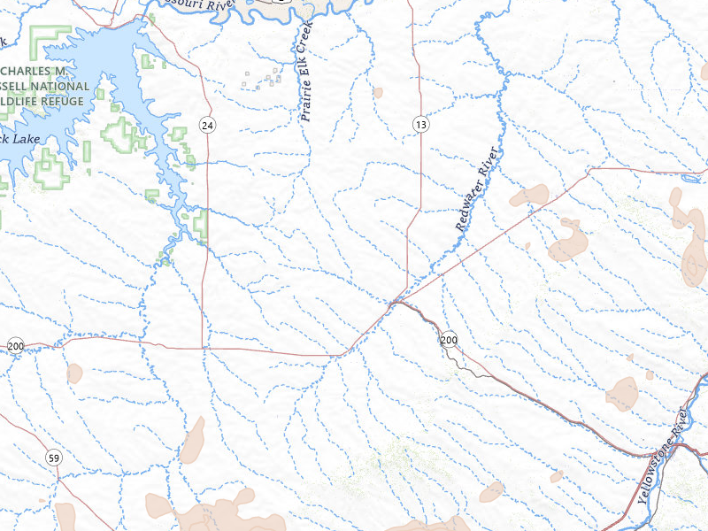 Radar-estimated hail-size map of the storm over Circle, MT on Jul 2, 2026