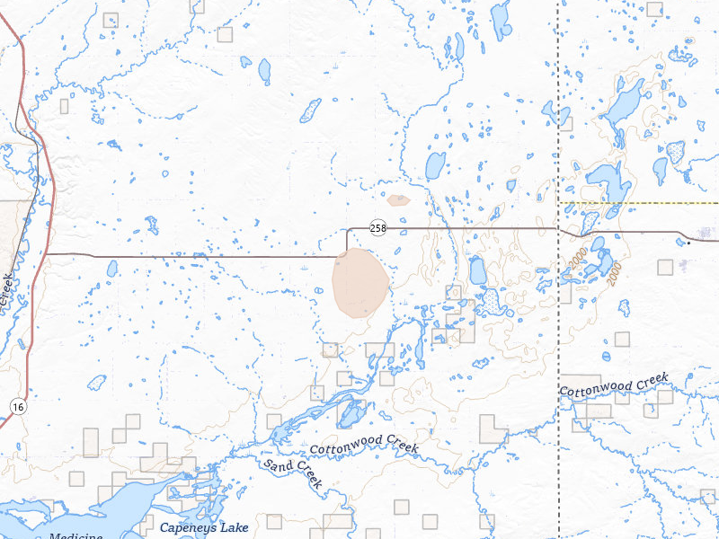 Radar-estimated hail-size map of the storm over Dagmar, MT