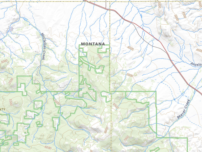 Radar-estimated hail-size map of the storm over East Helena, MT on Jul 1, 2026