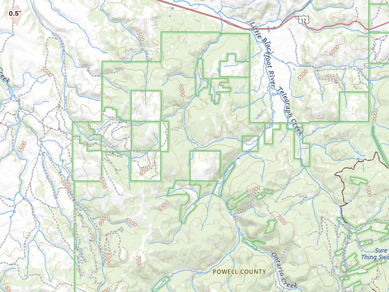 Radar-estimated hail-size map of the storm over Elliston, MT on May 28, 2026