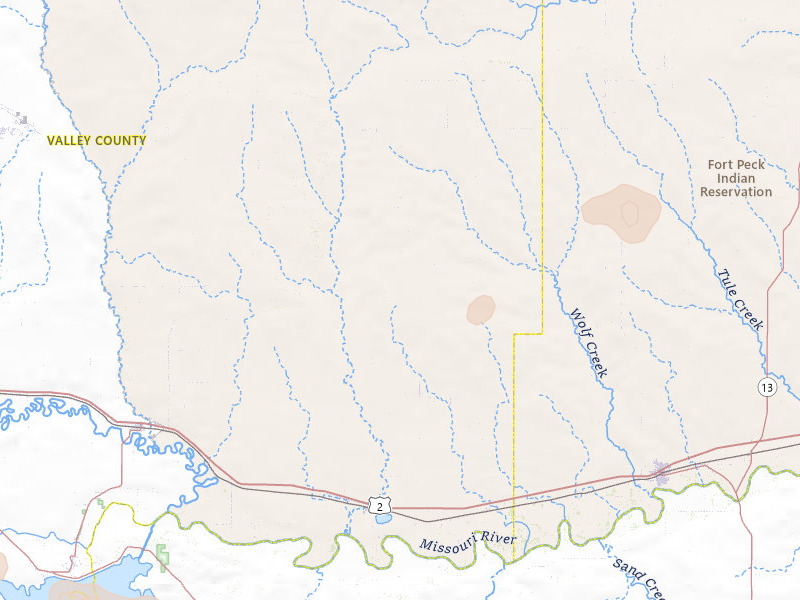 Radar-estimated hail-size map of the storm over Frazer, MT on Jul 8, 2026