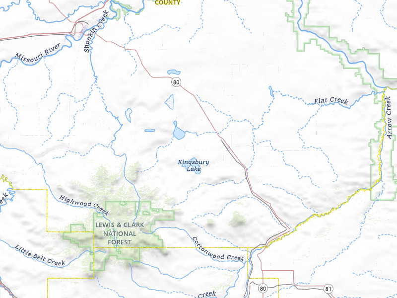 Radar-estimated hail-size map of the storm over Geraldine, MT on May 13, 2026