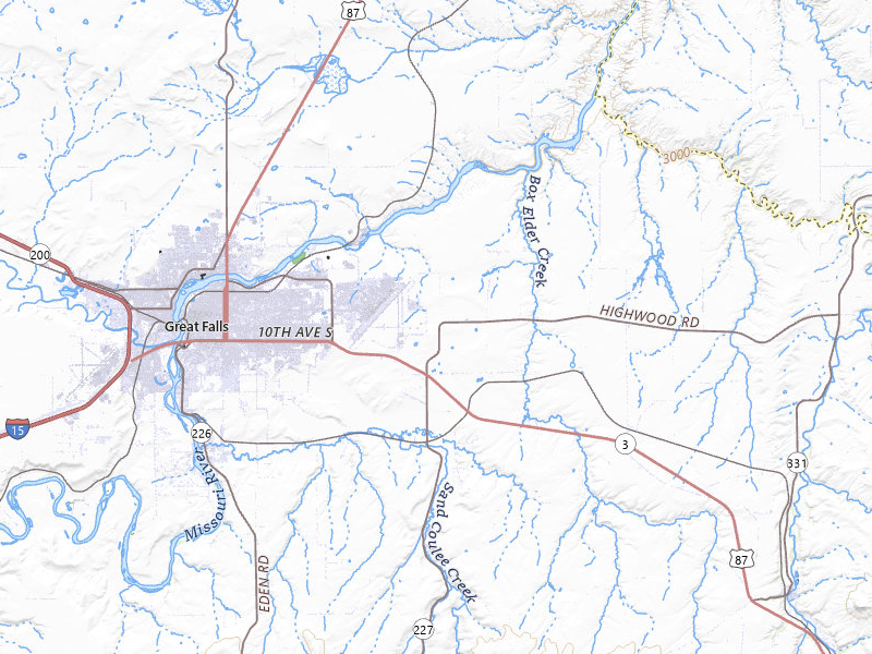 NEXRAD radar-signature map of the hail storm over Great Falls, MT on Aug 17, 2026