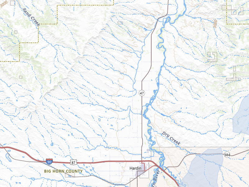 NEXRAD radar-signature map of the hail storm over Hardin, MT on Jul 6, 2026