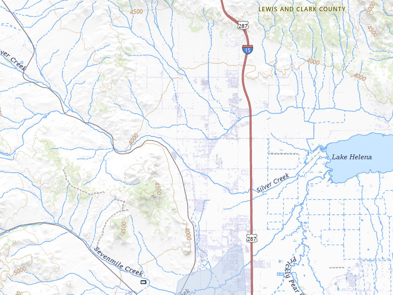 NEXRAD radar-signature map of the hail over Helena, MT