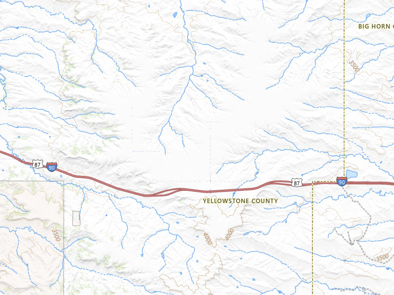Radar-estimated hail-size map of the storm over Huntley, MT on Jul 15, 2026