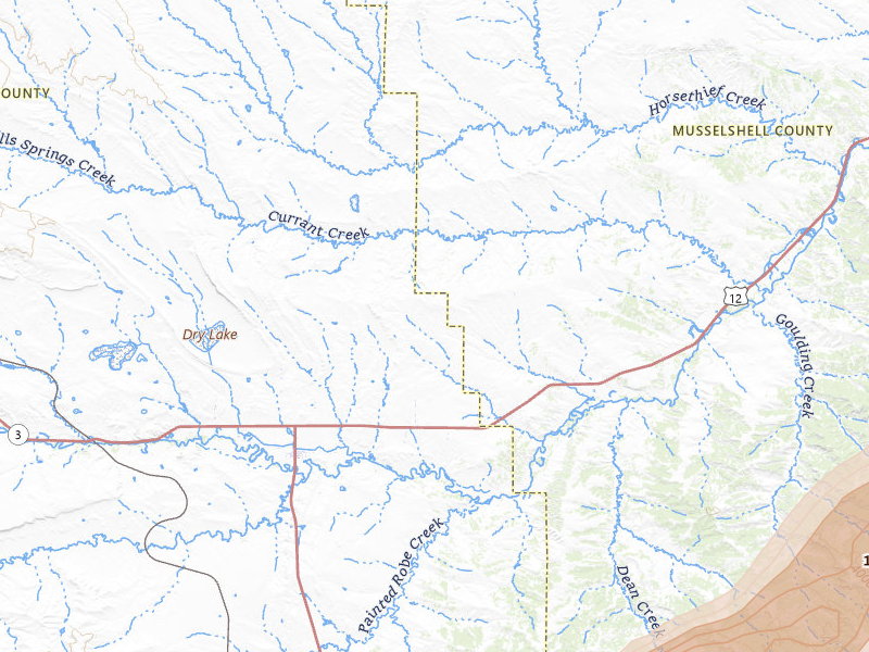 Radar-estimated hail-size map of the storm over Lavina, MT on Jul 7, 2026