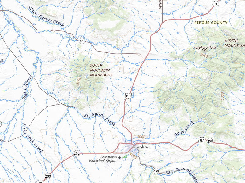 NEXRAD radar-signature map of the hail storm over Lewistown, MT on Jul 5, 2026