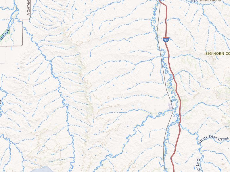 NEXRAD radar-signature map of the hail storm over Lodge Grass, MT on Jun 7, 2026