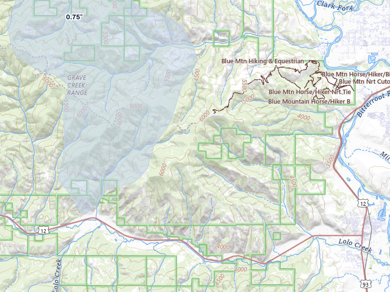 NEXRAD radar-signature map of the hail storm over Lolo, MT on May 29, 2026