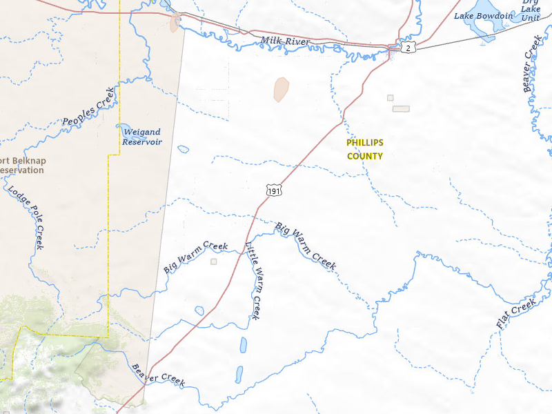 Radar-estimated hail-size map of the storm over Malta, MT on Jun 26, 2026