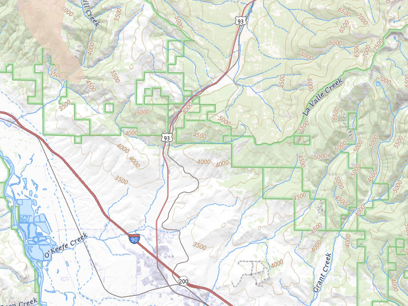 Radar-estimated hail-size map of the storm over Missoula, MT on May 27, 2026
