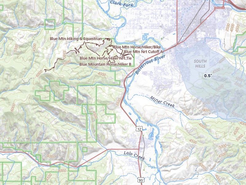 NEXRAD radar-signature map of the hail storm over Missoula, MT on May 27, 2026