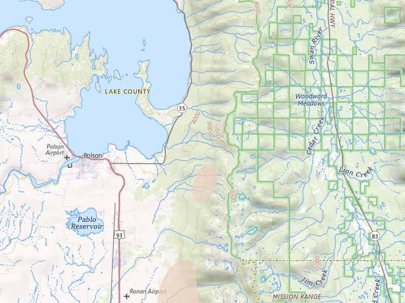 Radar-estimated hail-size map of the storm over Polson, MT on May 29, 2026