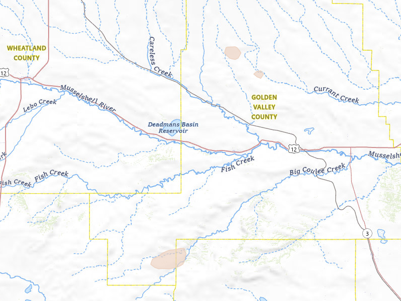 Radar-estimated hail-size map of the storm over Ryegate, MT on Jul 30, 2026